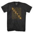 Black & Gold Boston Stacked T-Shirt For Discount