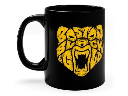 Boston Black & Gold Bear 11oz Coffee Mug Hot on Sale