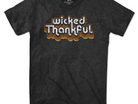 Wicked Thankful Retro Thanksgiving T-Shirt Supply