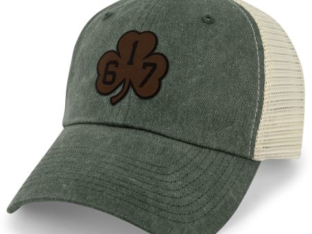 617 Shamrock Leather Patch Relaxed Trucker on Sale