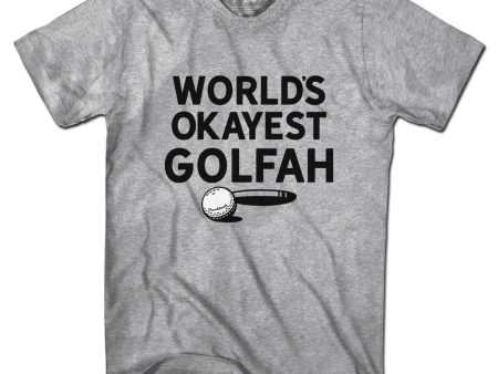 World s Okayest Golfah T-Shirt Discount