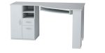 59  White Corner Computer Desk With Two Drawers Supply