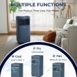 10000 BTU 4-in-1 Portable Air Conditioner with Dehumidifier and Fan Mode-Dark Blue Online Hot Sale