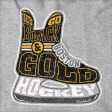 Black & Gold Boston Hockey Skate Hoodie Discount