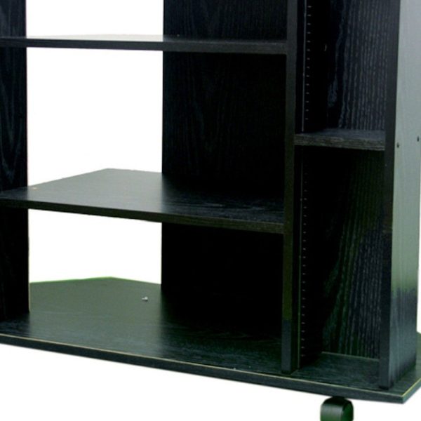 35  Black Open Shelving TV Stand For Discount