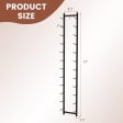 6 9 12-Bottle Rustproof Wall-Mounted Wine Rack-XL on Sale