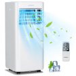 4-in-1 8000 BTU Air Conditioner with Cool Fan Dehumidifier and Sleep Mode-White Online