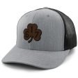 617 Shamrock Leather Patch Classic Snapback Trucker Hot on Sale