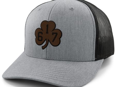 617 Shamrock Leather Patch Classic Snapback Trucker Hot on Sale