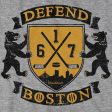 Defend Boston Hockey Shield T-Shirt Discount