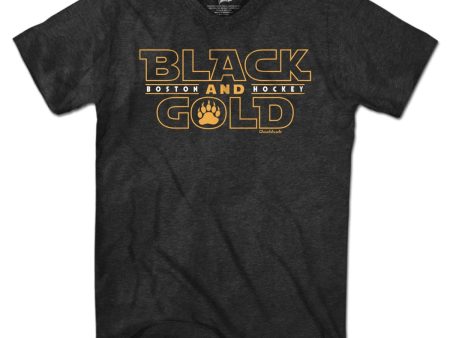 Black & Gold Boston Darkside T-Shirt Online Sale