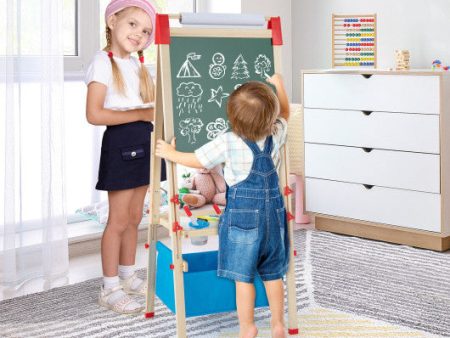 3-in-1 Double-Sided Adjustable Kid Easel for 3-8 Years Old Toddlers Online now