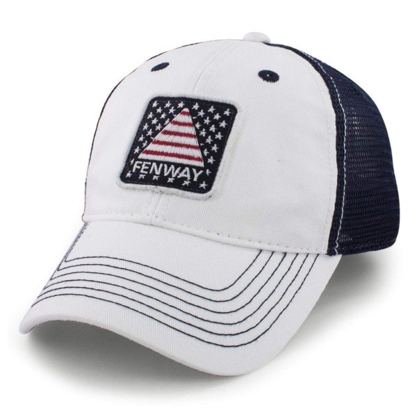 Fenway USA Patch  White Wash  Trucker Hat on Sale