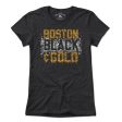 Boston Black & Gold Graffiti T-Shirt Fashion