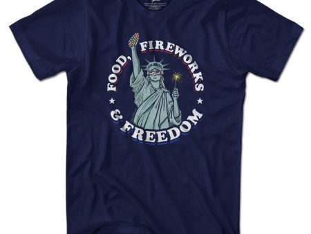 Food Fireworks & Freedom T-Shirt Fashion