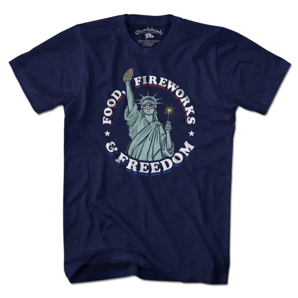 Food Fireworks & Freedom T-Shirt Fashion