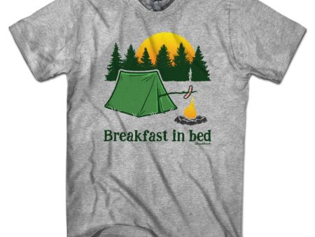 Breakfast in Bed Camping T-Shirt For Cheap