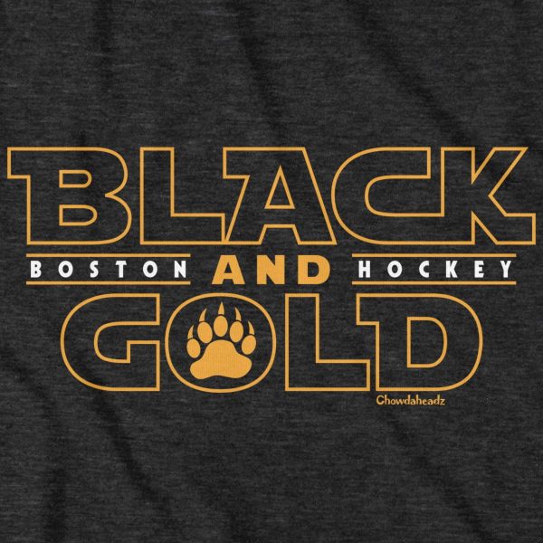 Black & Gold Boston Darkside T-Shirt Online Sale