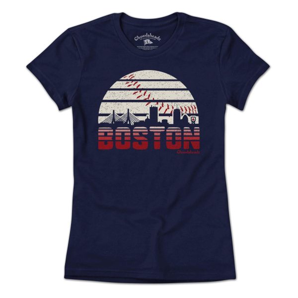 Boston Baseball Skyline T-Shirt Online