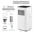 3-in-1 9000 BTU Air Conditioner with Dehumidifier and 24H Timer-White For Cheap