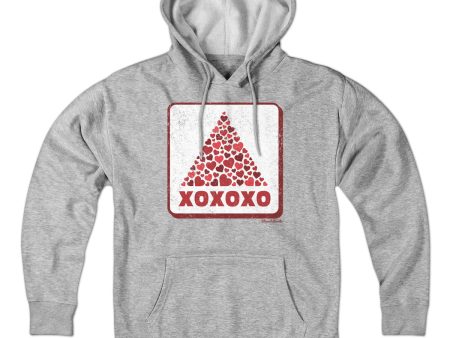 XOXOXO Heart Sign Hoodie For Cheap