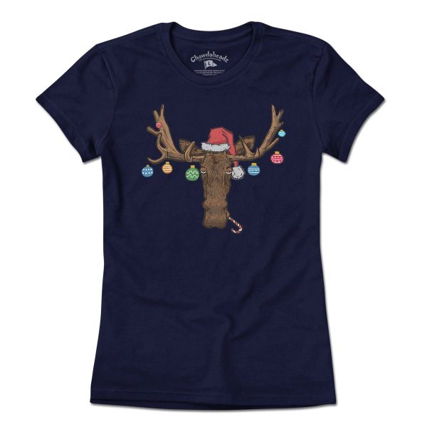 Christmas Moose Ornaments T-Shirt Online Hot Sale