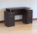 43  Espresso Computer Desk With Four Drawers Supply