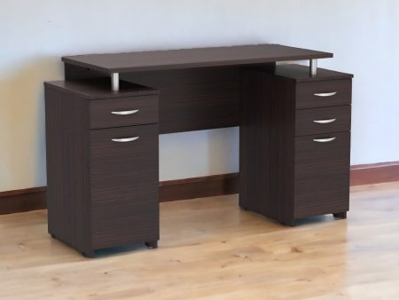 43  Espresso Computer Desk With Four Drawers Supply