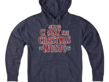 Crank The Christmas Music Hoodie Hot on Sale