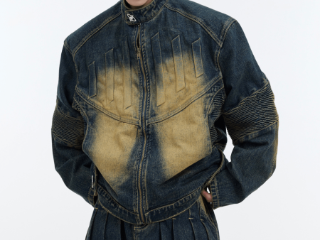 [CulturE] Heavyweight vintage denim suit na843 Online Sale