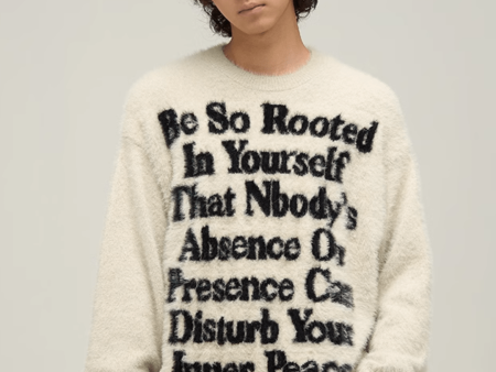 [motherfucker] lazy wind round neck knit sweater na709 Cheap