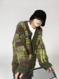 Trendy Colorful Knitted Mohair Cardigan na646 Cheap