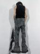 [76STREET] vintage high street multi-pocket  flare jeans na997 on Sale