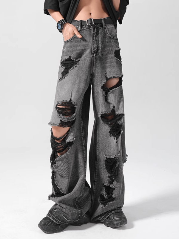 [FLAT ROOM] Ripped Beggar Jeans FL67 Online