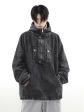 [MRNEARLY] vintage washed denim hooded na859 Online