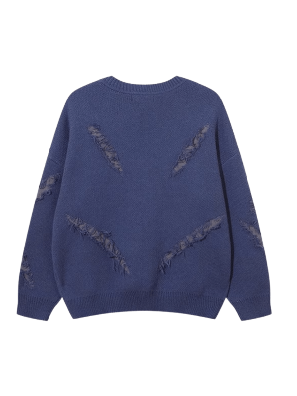 [XPKAEAX] hole design loose sweater na900 Online