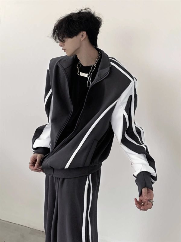 [AutumnWind]  Casual Striped suit na808 Discount