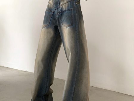 [AutumnWind] Vintage Washed Blue Jeans na966 Hot on Sale